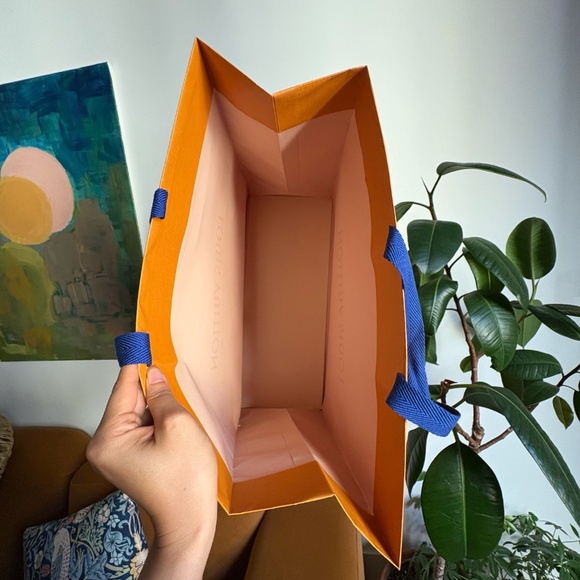 Large Louis Vuitton Paper Shopping Bag - Picture 7 of 11